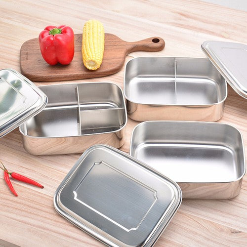Leakproof Stainless Steel Lunch Box Rectangle Portable Food Container