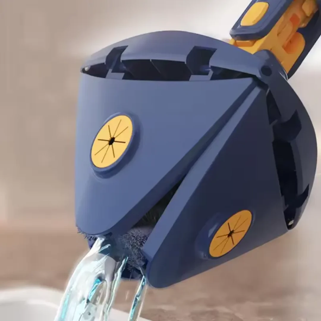 Long Handle Triangular Twist Mop 360° Rotating Cleaning Mop for Corners & Hard to Reach Areas Cleaning Supplies Mops