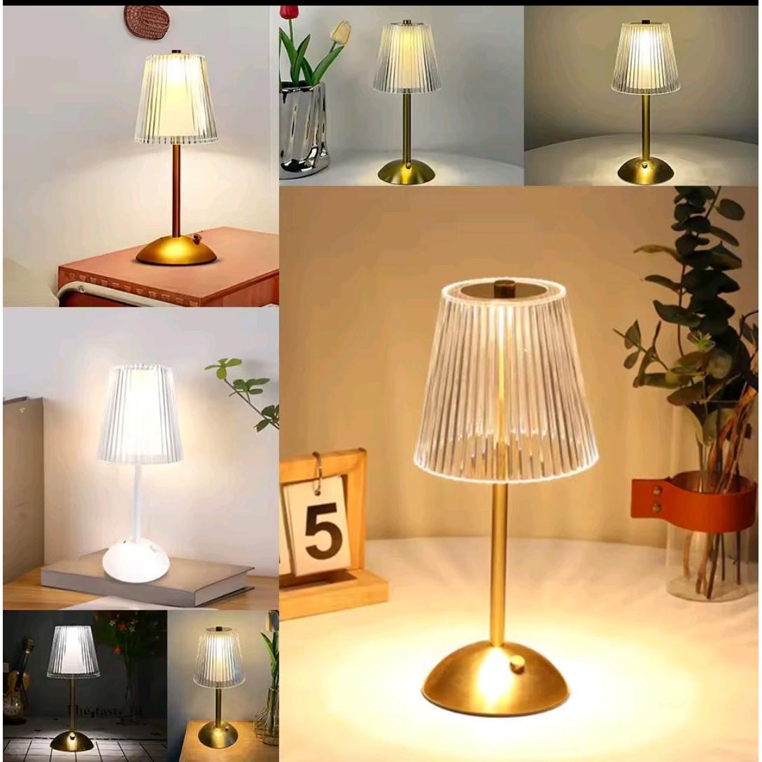 Lovely Crystal Bedside Lamp with Rechargeable Design and Multiple Light Modes