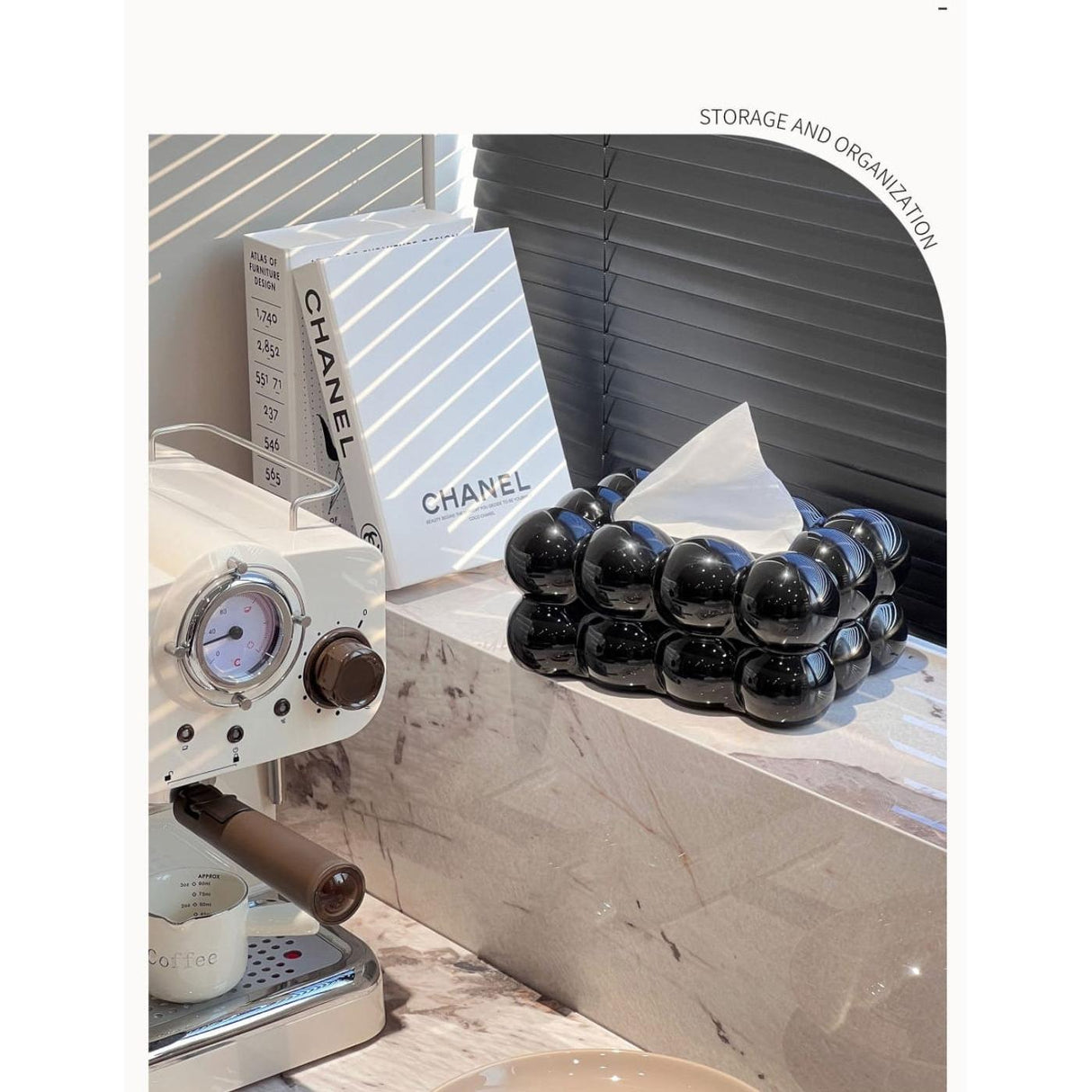 Luxurious Bubble Design Tissue Box Creative Paper Towel Dispenser for Kitchen & Living Room