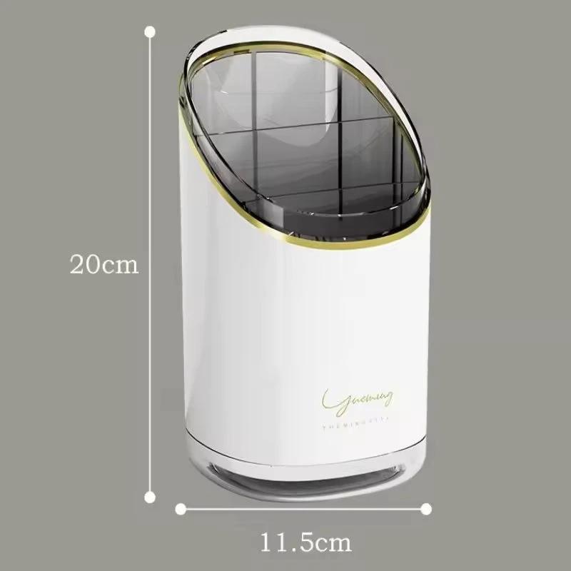 Luxury Acrylic Cutlery Organizer/Holder | 11.5x20cm - Green & White Kitchen Storage Kitchen Utensil Holders