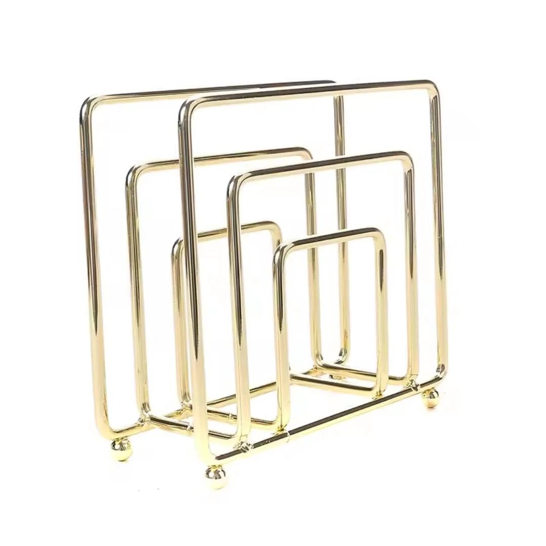 Luxury Heavy Metallic Serviette Holder - Black & Gold Serviette holders