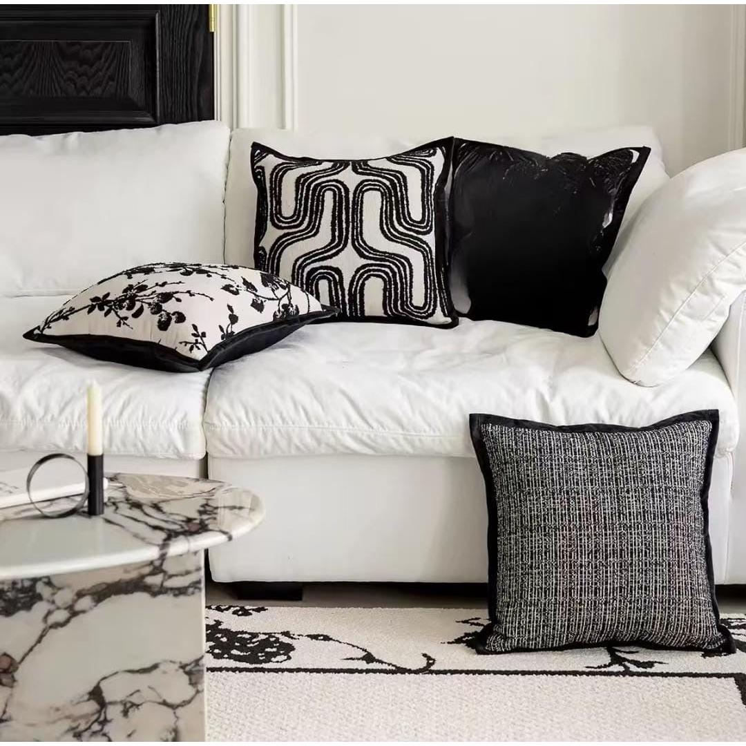 Luxury Thick Retro Throw Pillow Covers – 45x45cm | Vintage-Inspired Prints