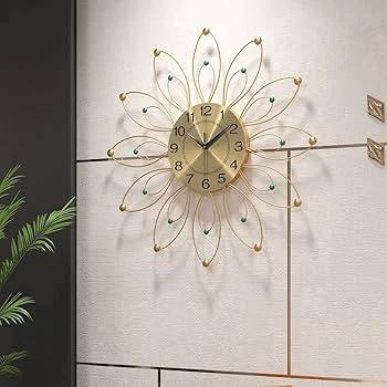 Luxury Wall Clock with Quartz Movement and Silent Operation for Home Décor Wall clock Wall Clocks