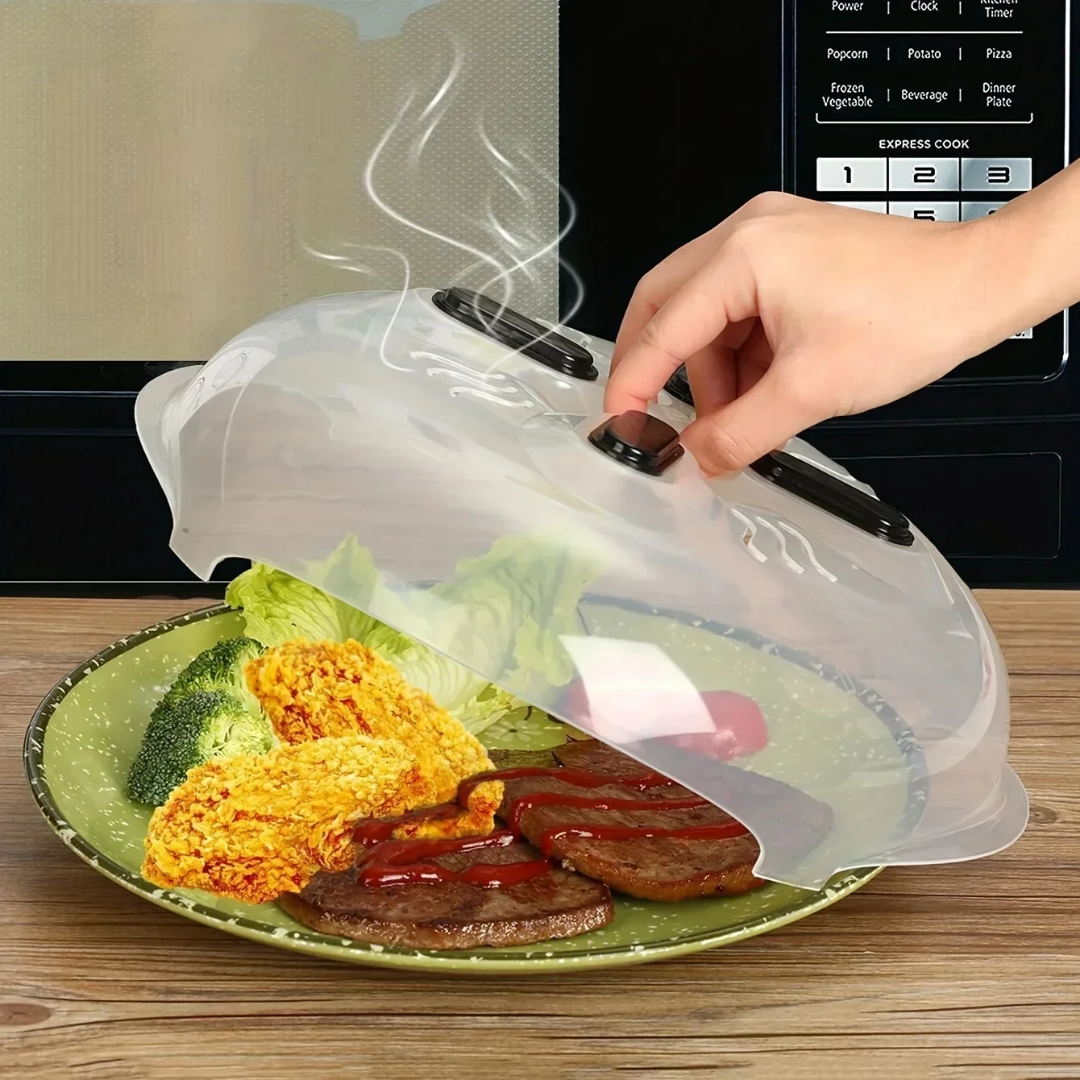 Magnetic Microwave Food Cover – Oil Proof with Ventilation