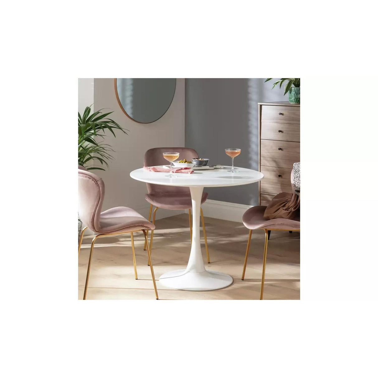 Marble Round Dining Table | Simple & Casual Nordic Style Milk Tea Coffee Table | Simple & Casual Nordic Style Milk Tea Coffee Table Balcony Small Round Table