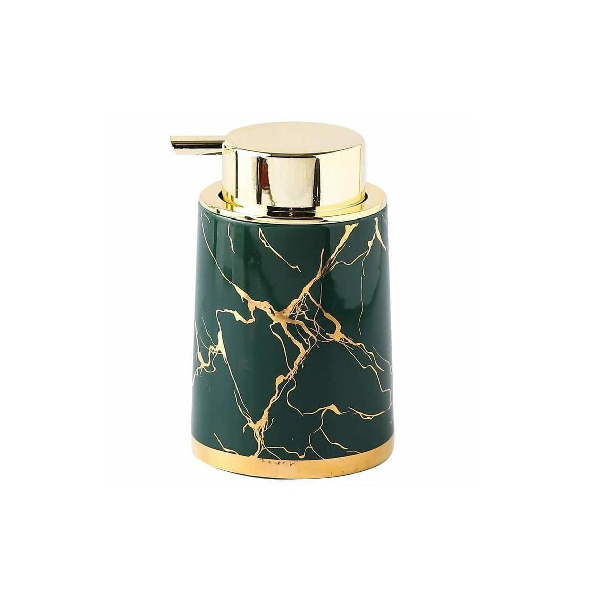 Marble Soap Dispenser | 400ml Hard Plastic Pump for Liquid Soap and Lotion | Elegant Bathroom and Kitchen Accessory