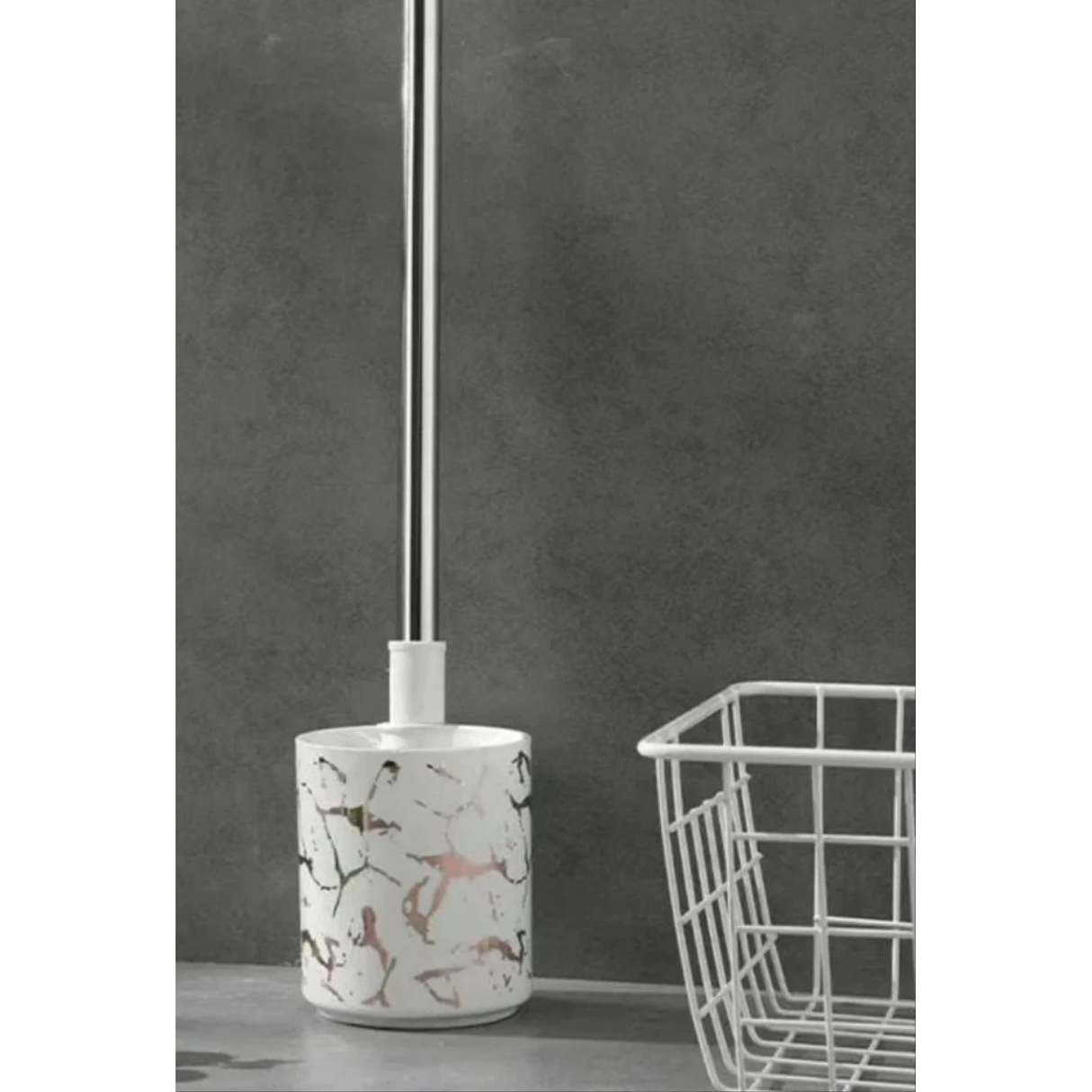 Marble Toilet Brush Elegant & Durable Bathroom Accessories Toilet Brushes