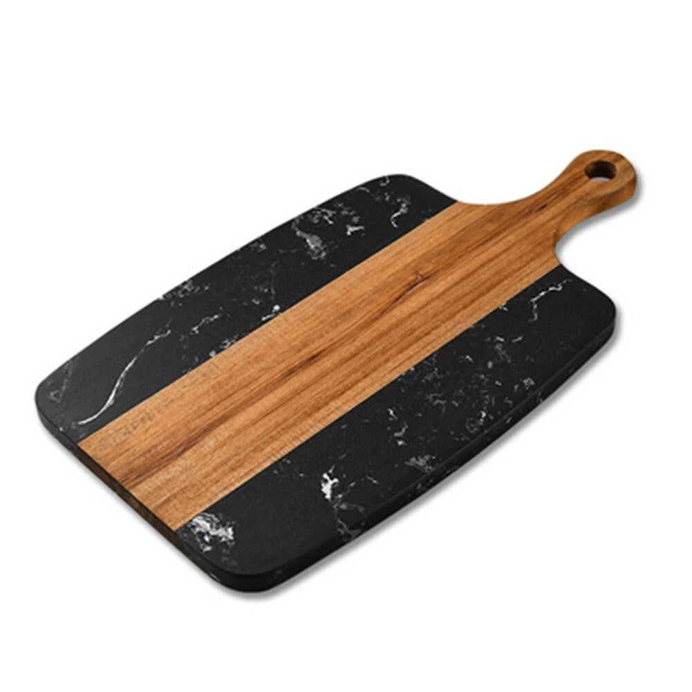 Marble and Acacia Wood Chopping Board 35×17×2cm Durable and Heat Resistant