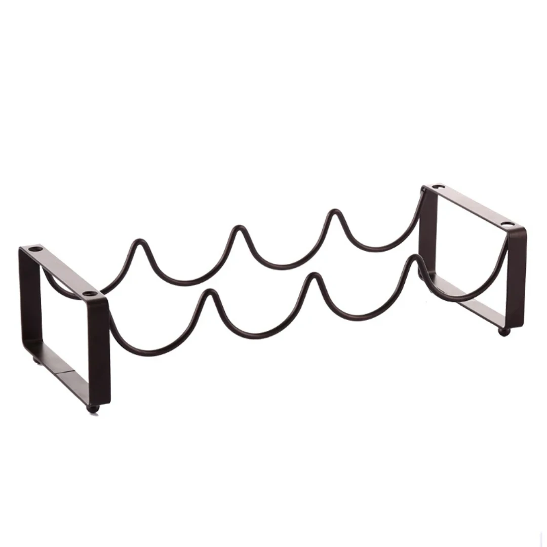 Metallic Carbon 4-Slot Wine Holder Tan Brown Wine holder Wine Bottle Holders