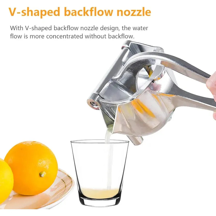 Metallic Manual Juicer – Heavy Duty Citrus Press for Fresh Juice Extraction