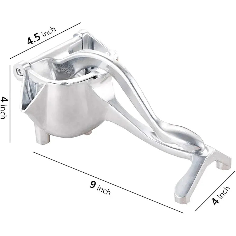 Metallic Manual Juicer – Heavy Duty Citrus Press for Fresh Juice Extraction