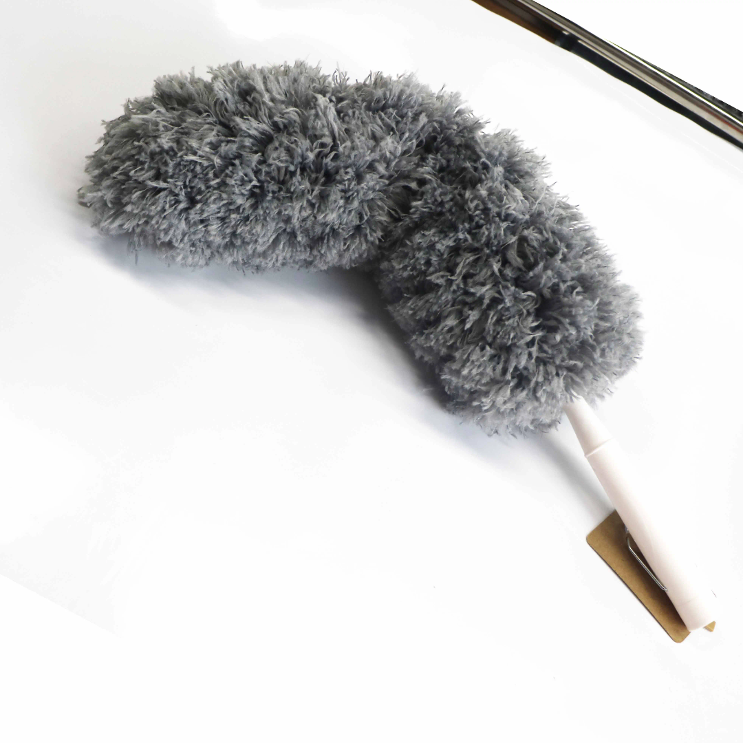 Microfiber Duster with Extra Long Telescopic Pole Bendable, Washable & Lint Free for High Reach Cleaning