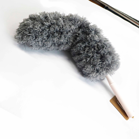 Microfiber Duster with Extra Long Telescopic Pole Bendable, Washable & Lint Free for High Reach Cleaning