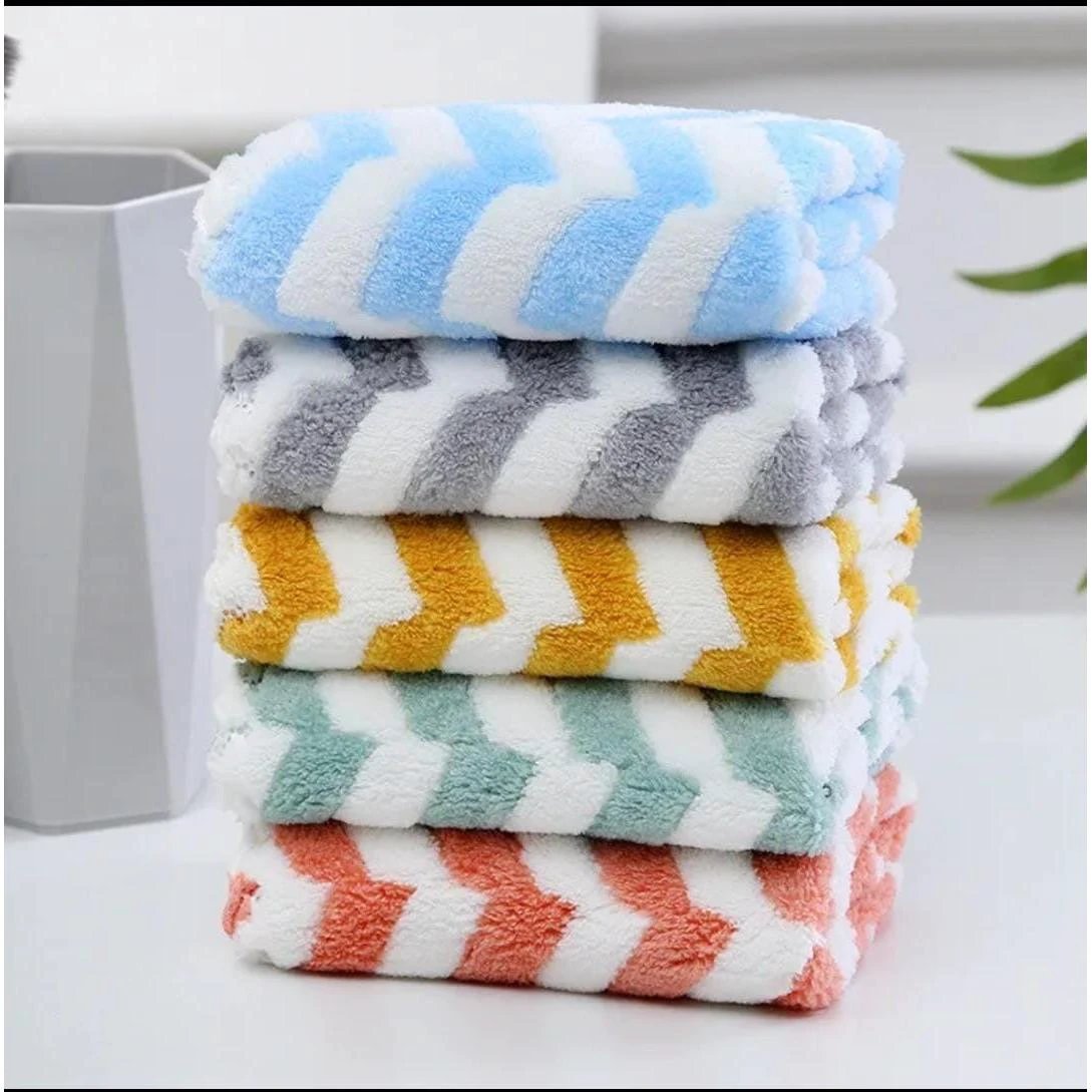 Microfiber Kitchen Towels 5-Piece Set (Multicolor) Kitchen Linen Shop Towels & General-Purpose Cleaning Cloths