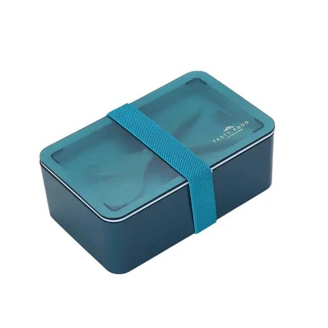 Microwaveable Large Capacity Leak Proof Student Lunch Box Food Grade Container Blue & Yellow Lunch Boxes & Bottles Lunch Box Sets