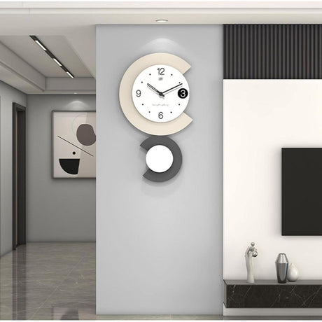Minimalist Wall Clock for Living Room Decoration – Silent Movement Design