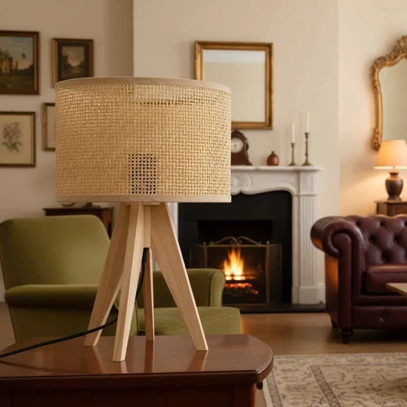 Modern Bedside Lamp 37cm x 24cm Stylish Home Lighting Lighting Table Lamps