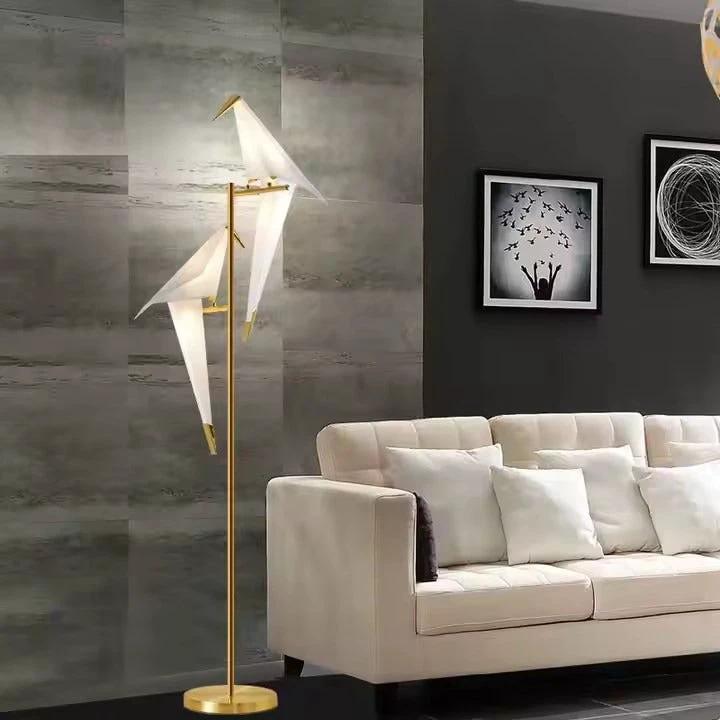 Modern Classic Decorative Bird Floor Lamp with Artistic Designer Lighting Floor Lamps