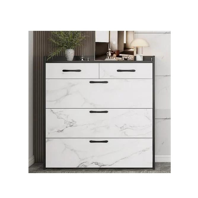 Modern Marble Effect Bucket Flip Shoe Cabinet | Space-Saving High Capacity Shoe Rack | Multi-Layer Minimalist Hallway Organizer | Stylish Porch Furniture