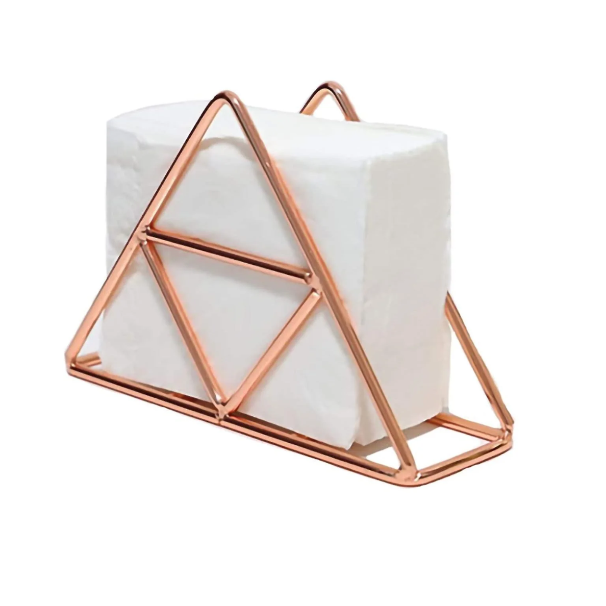 Modern Metallic Napkin Holder for Kitchen and Table Accessory