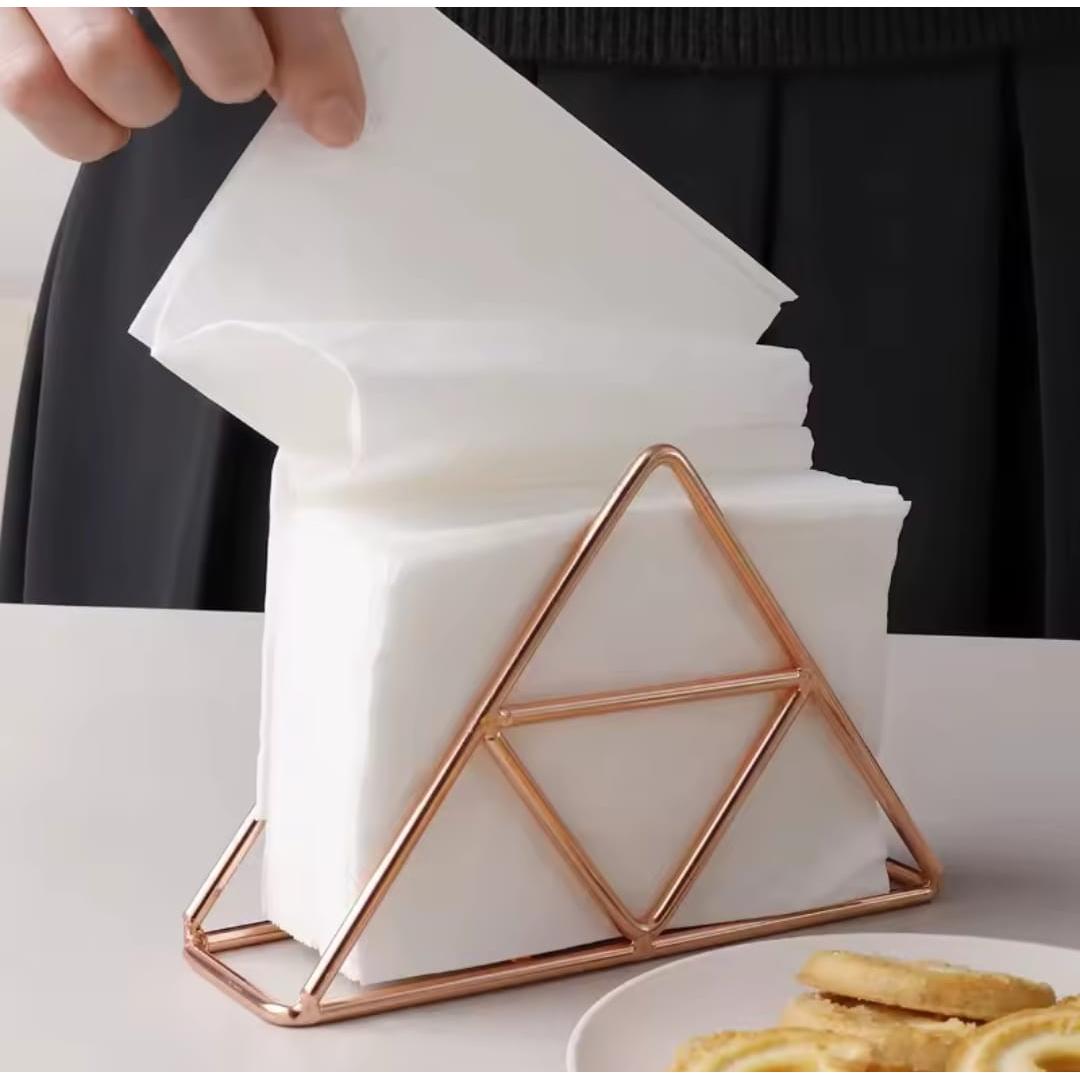 Modern Metallic Napkin Holder for Kitchen and Table Accessory