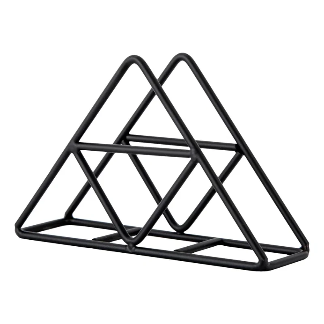 Modern Metallic Napkin Holder for Kitchen and Table Accessory