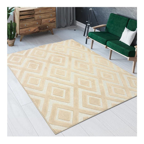 Modern Microfiber 3D Design Area Rug 5ft x 6ft