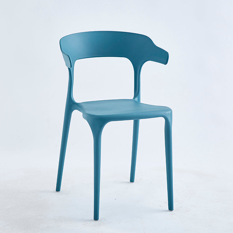 Modern Minimalist Plastic Dining Chair – Sleek Lightweight Design