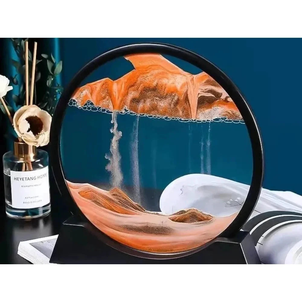 Moving Sand Scape Decor 25 cm*26 cm General Home - Decor Hourglasses