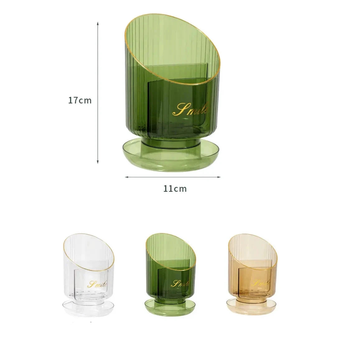 Mulfunctional Rotatable Makeup Brush Bucket Storage Box | Portable Multifunction Dust Proof Large Capacity Desktop Organizer | Lipstick Storage Makeup Organizers Cosmetic Tools