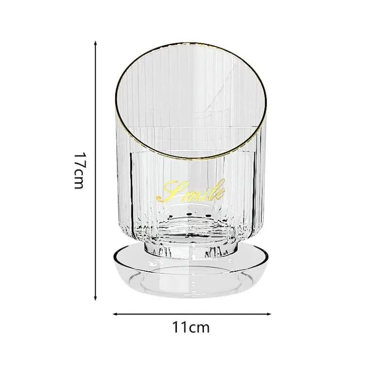 Mulfunctional Rotatable Makeup Brush Bucket Storage Box | Portable Multifunction Dust Proof Large Capacity Desktop Organizer | Lipstick Storage Makeup Organizers Cosmetic Tools