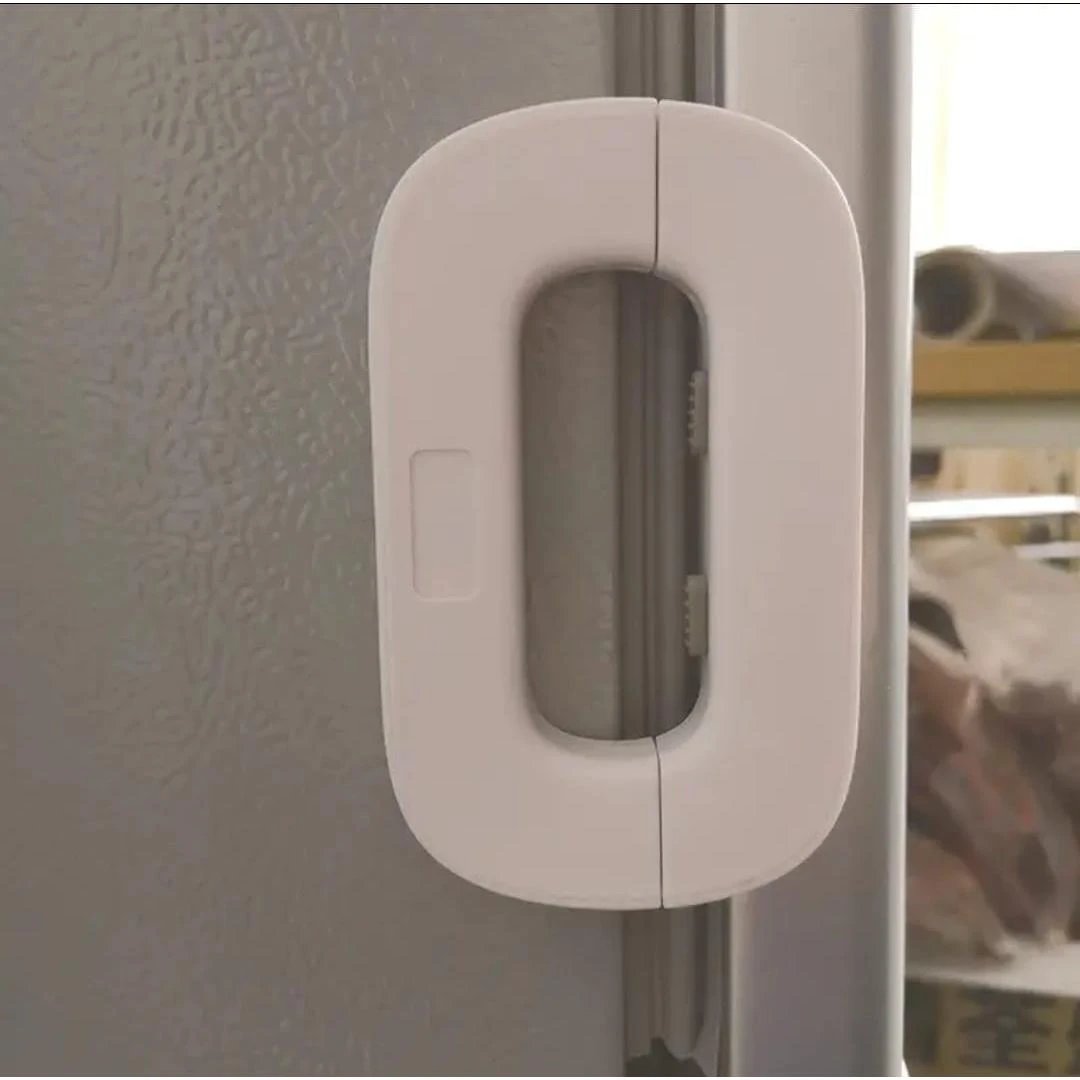 Multi Function Safety Lock for Refrigerators and Cabinets – Keyed Latch Design Safety Cabinet Locks