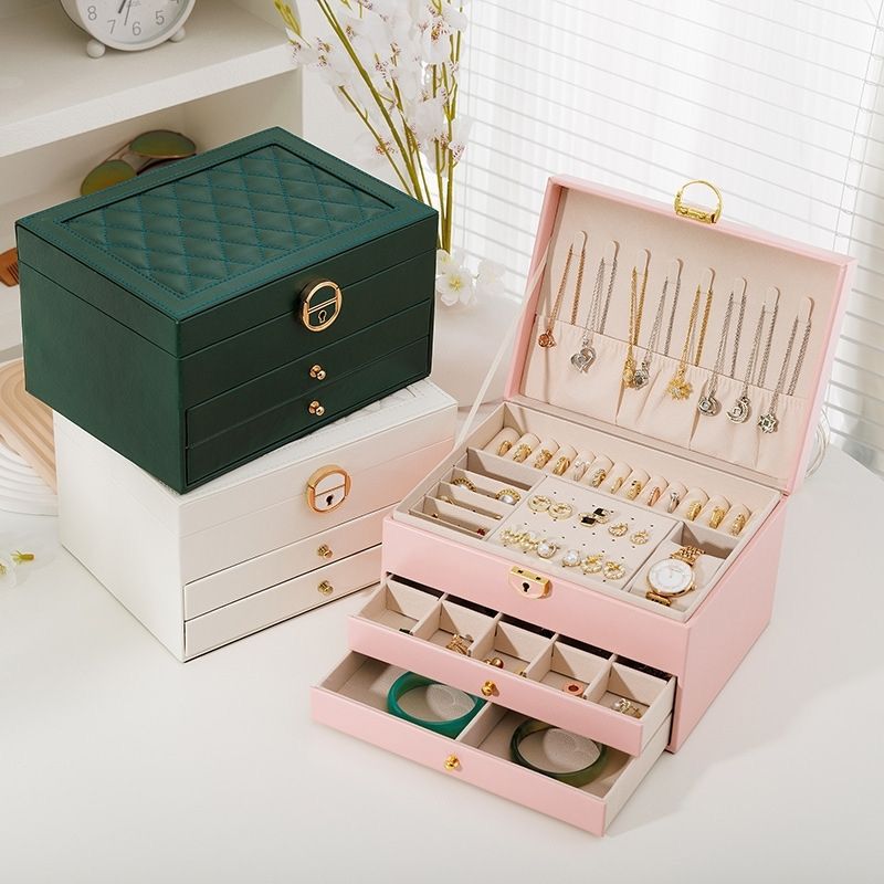 Multi-Layer Jewelry Storage Box – Large Capacity Organizer Case