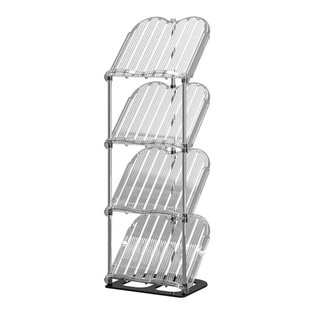 Multi Layer Shoe Shelf Organizer – Stackable Transparent Shoe Tower