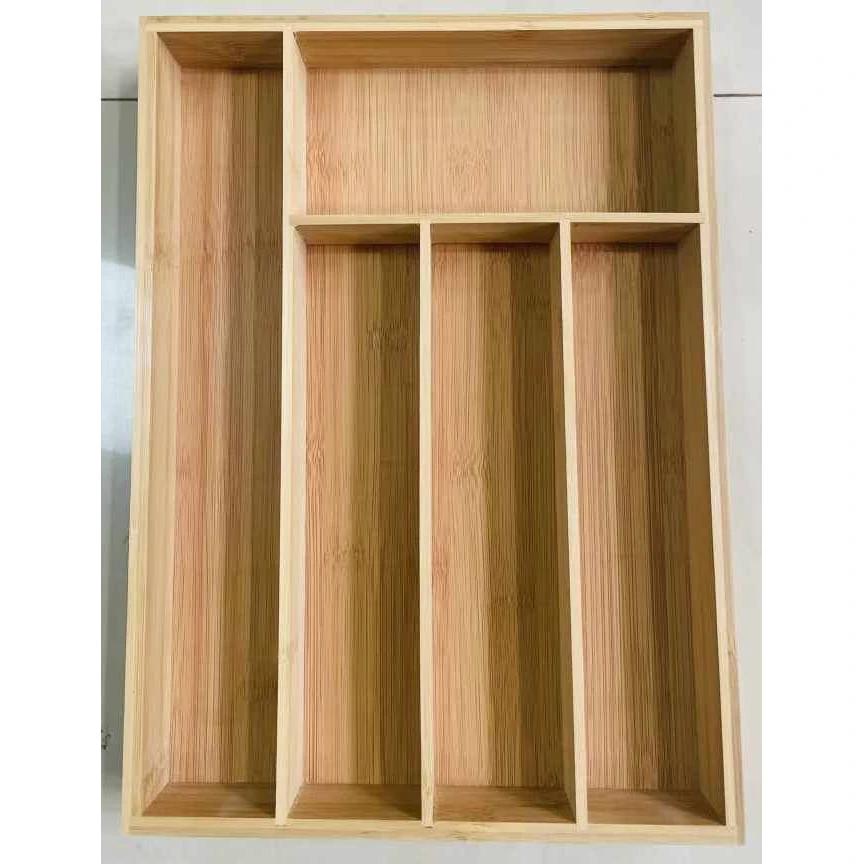 Multifunctional Bamboo Drawer Organizer Eco Friendly & Durable Kitchen utensils Household Drawer Organizer Inserts