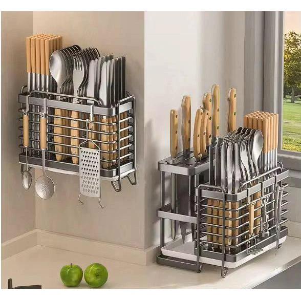 Multifunctional Stainless Steel Cutlery Storage Rack and Kitchen Knife Holder Cutlery holder Kitchen Utensil Racks