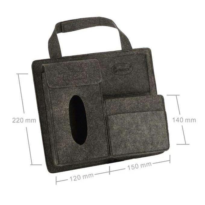 New Design Canvas Car Back Seat Organizer Waterproof Size 220mm x 270mm x 140mm Car accessories Vehicle Organizers