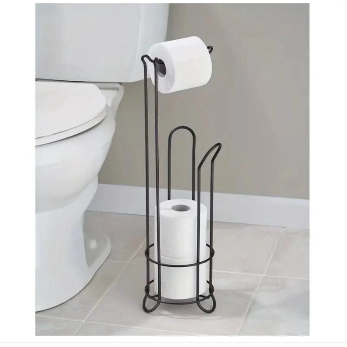 New Metallic Toilet Tissue Holder Matte Black Finish Tissue holders Toilet Paper Holders