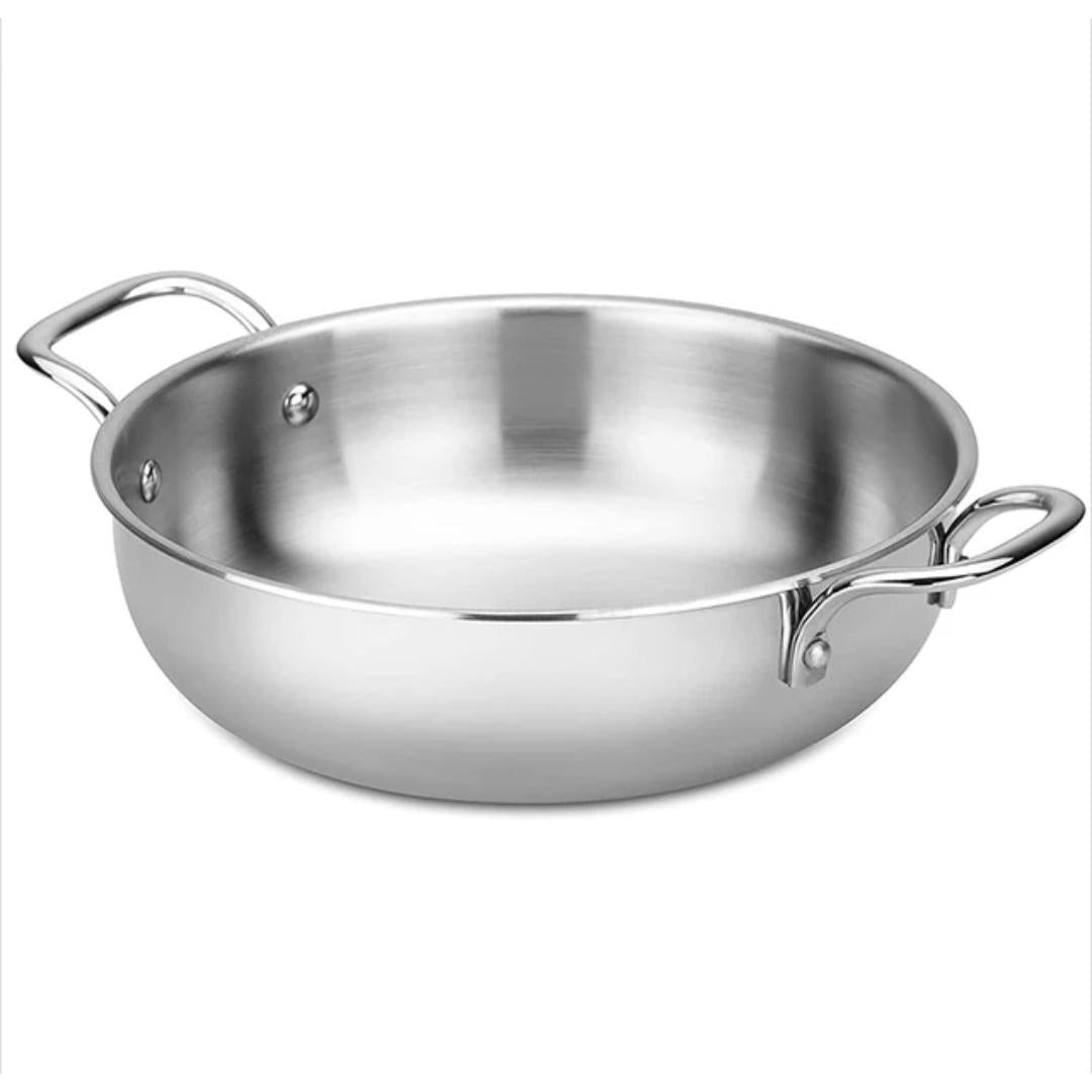 New Stainless Steel Deep Pan 28cm