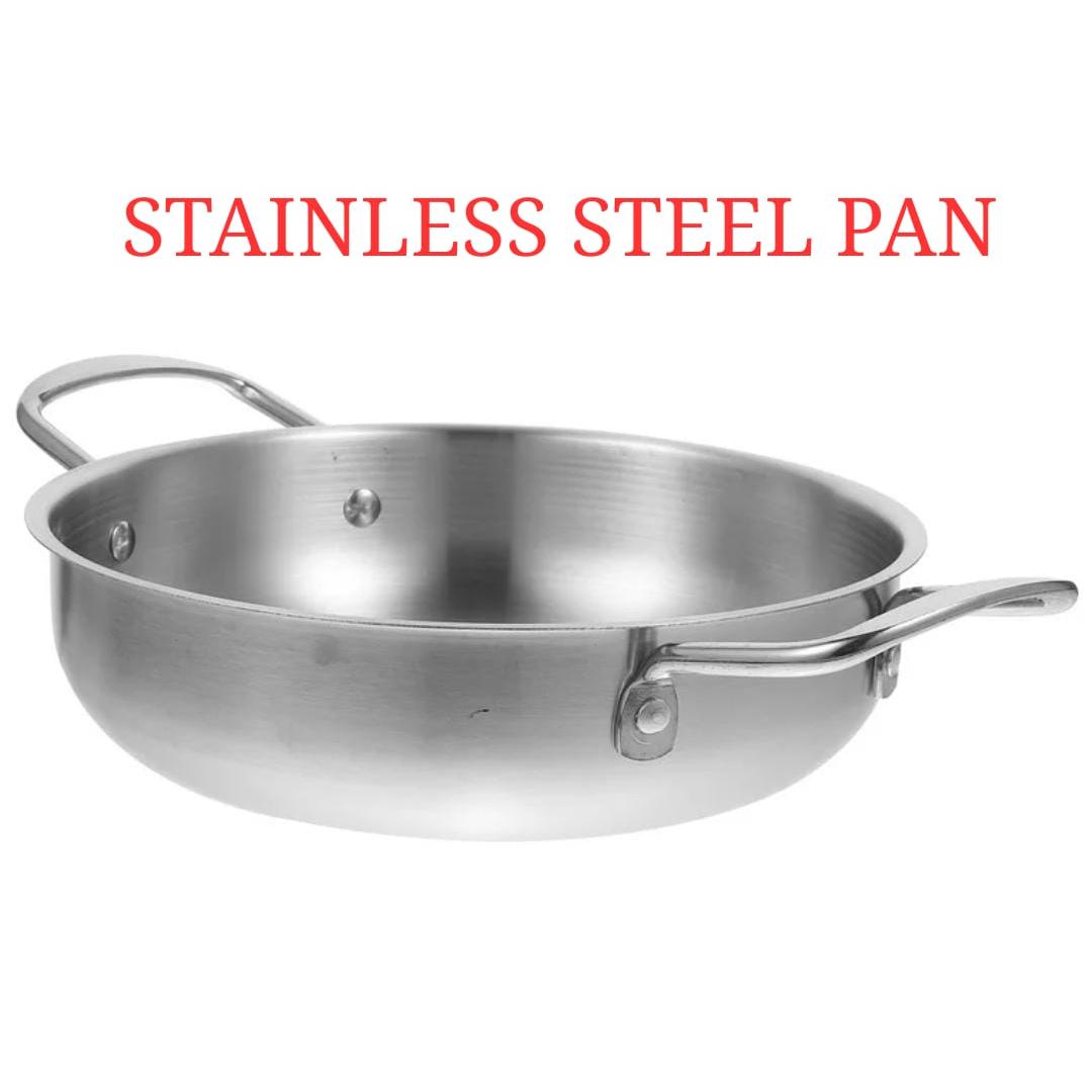 New Stainless Steel Deep Pan 28cm