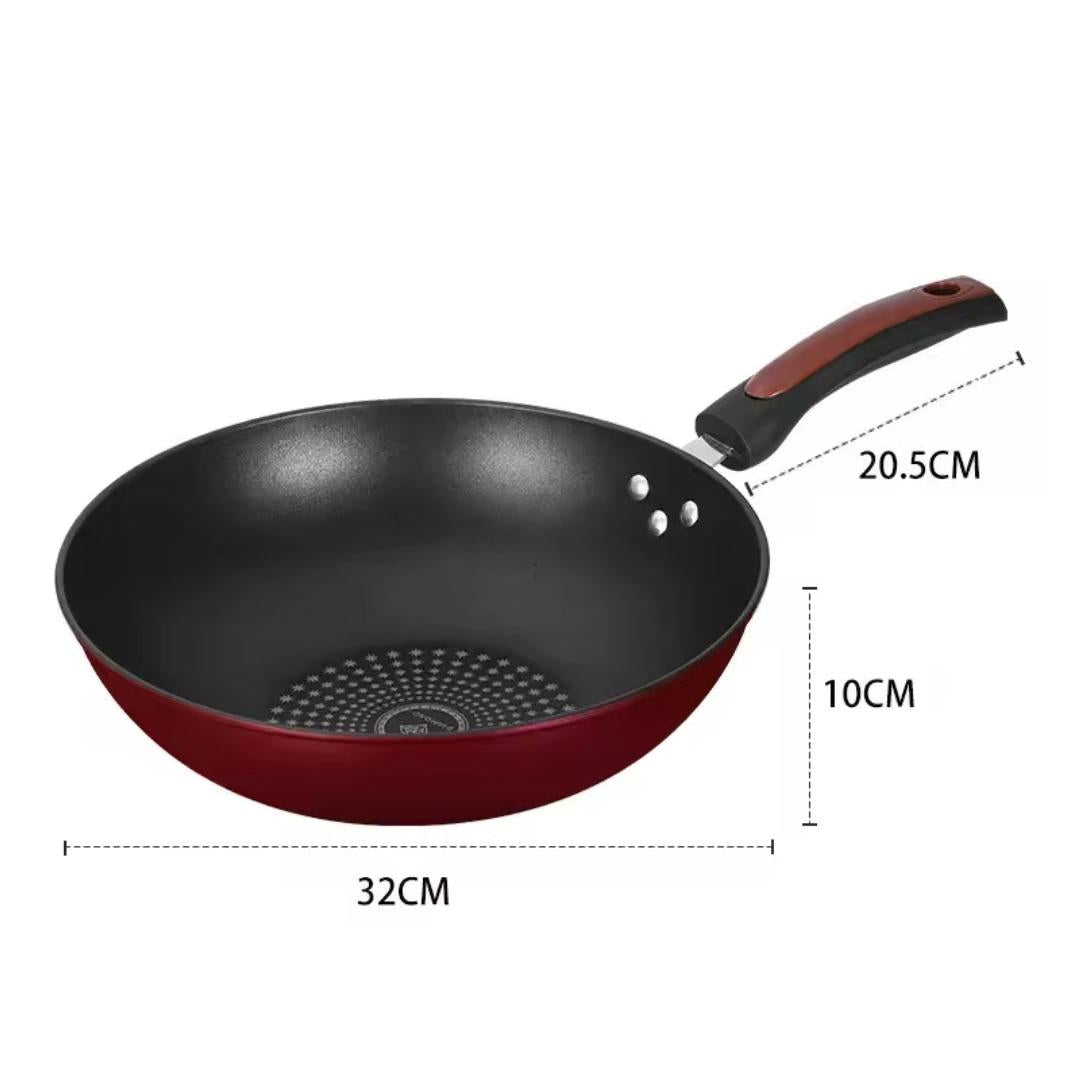 Non Stick Deep Frying Pan with Glass Lid Versatile Skillet for Sautéing, Frying, and Cooking