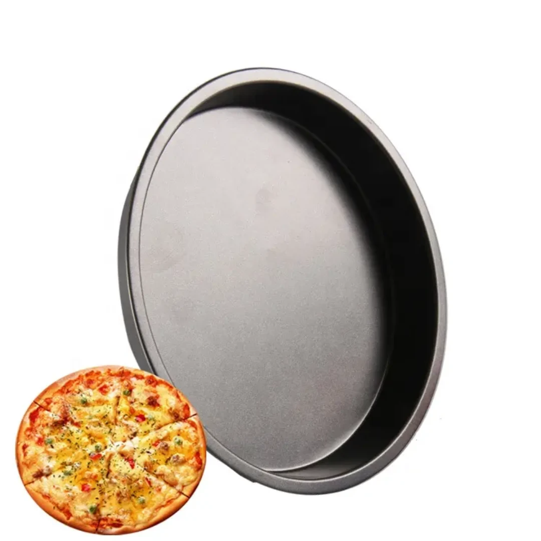 Non-Stick Pizza Pan Set 3 Round Baking Trays (23cm / 26cm / 28cm) Bakeware Pizza Pans