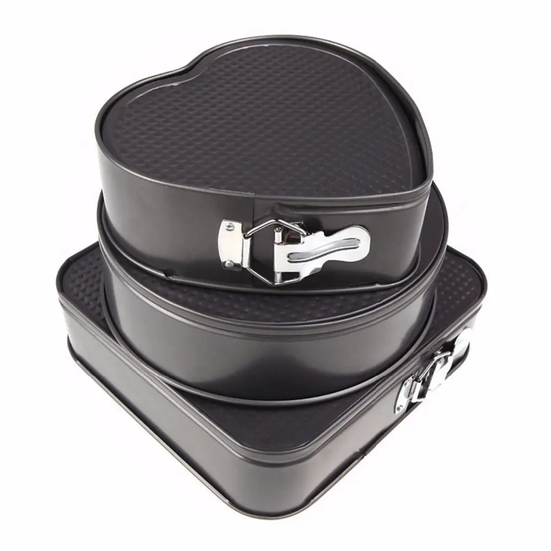 Nonstick Cake Mould Set 3pcs in 24cm 26cm 28cm for Baking and Layered Cakes