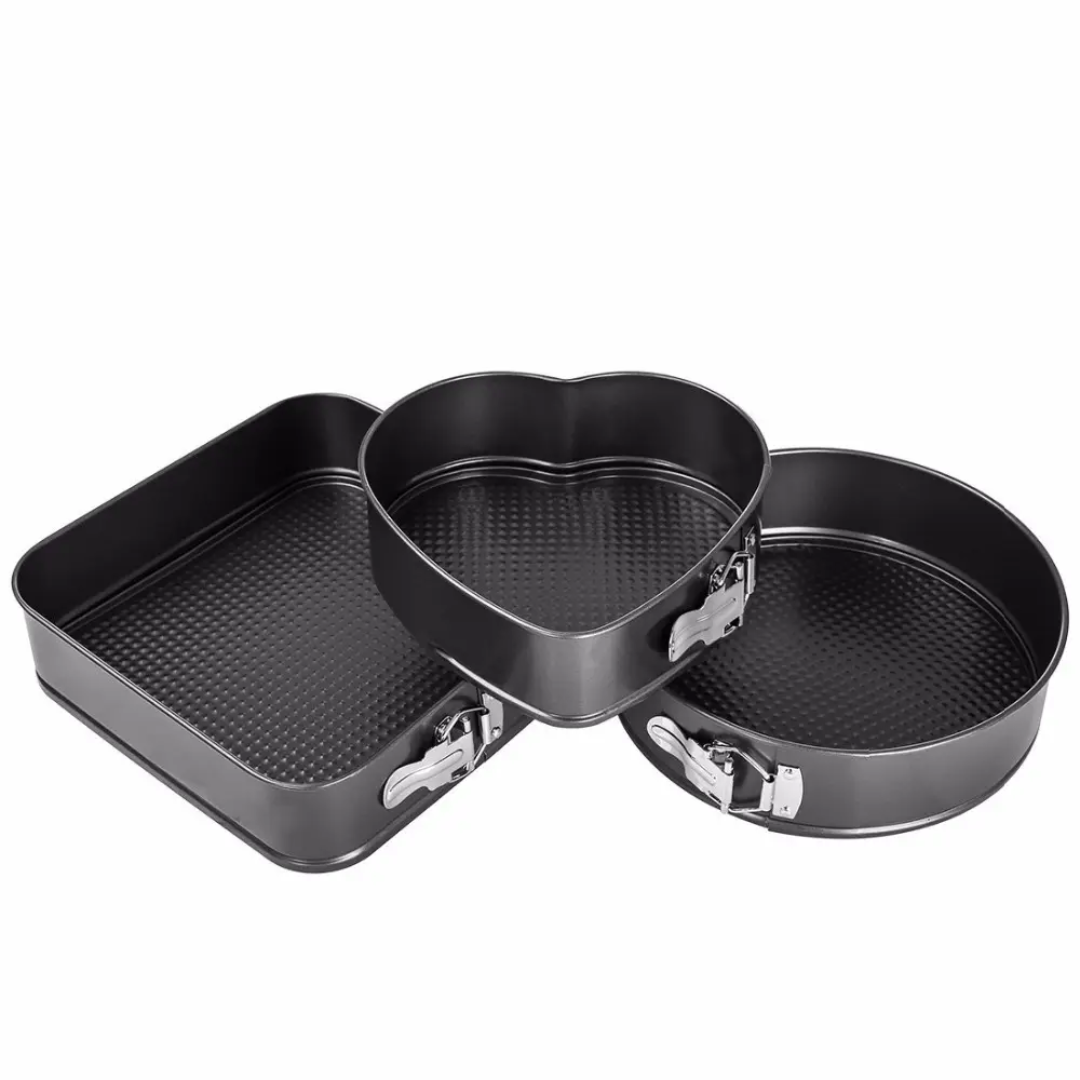 Nonstick Cake Mould Set 3pcs in 24cm 26cm 28cm for Baking and Layered Cakes