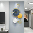 Nordic Fashion Luxury Wall Clock with Silent Sweep and Iron Art Design for Home Decoration
