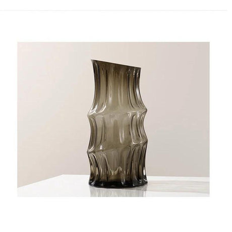 Nordic Heavy Creative Dark Glass Vase 35cm