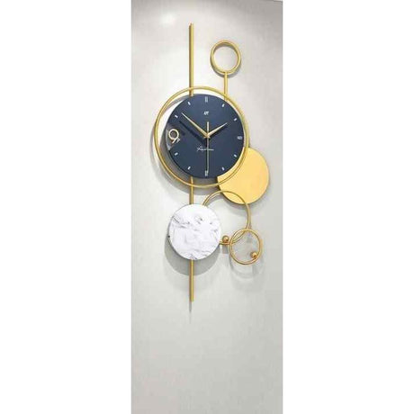 Nordic Luxury Wall Clock | Modern Iron Art Silent Design