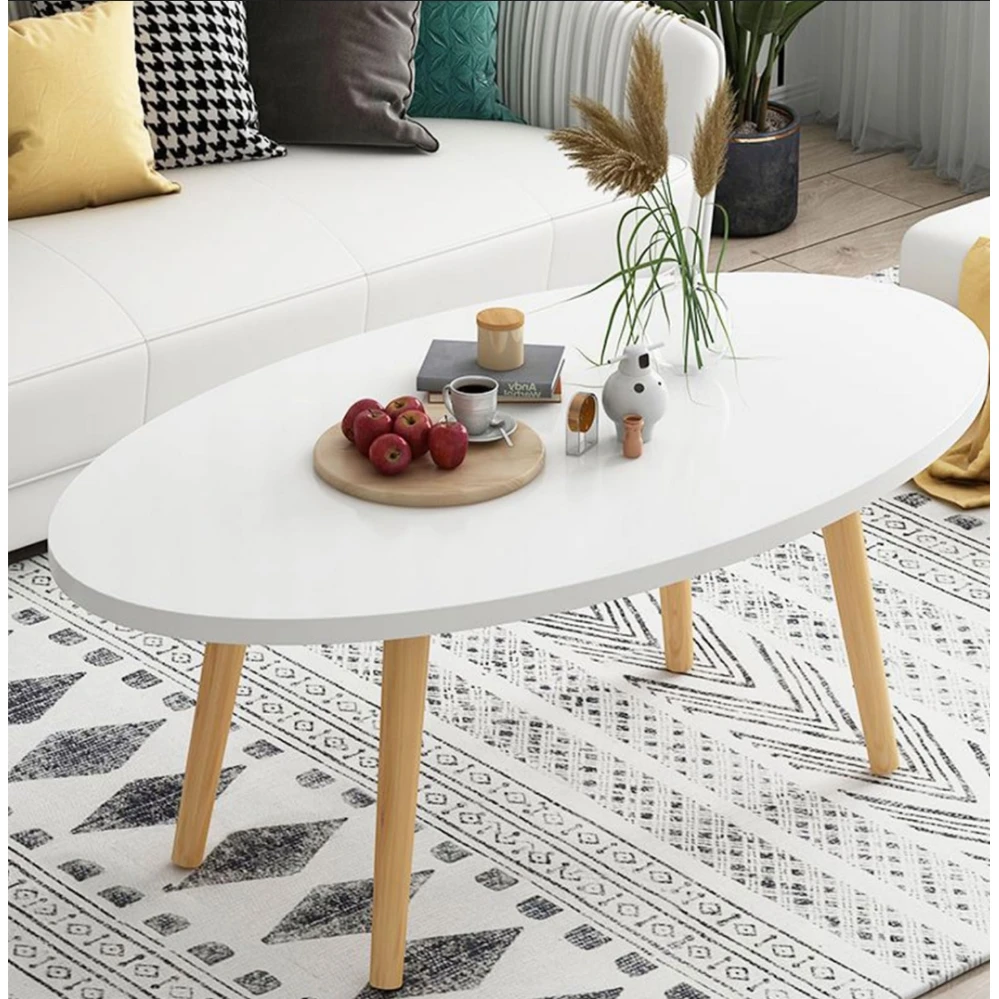 Nordic Oval Table Modern Minimalist Coffee & Side Table for Home & Office. Coffee Tables Coffee Tables