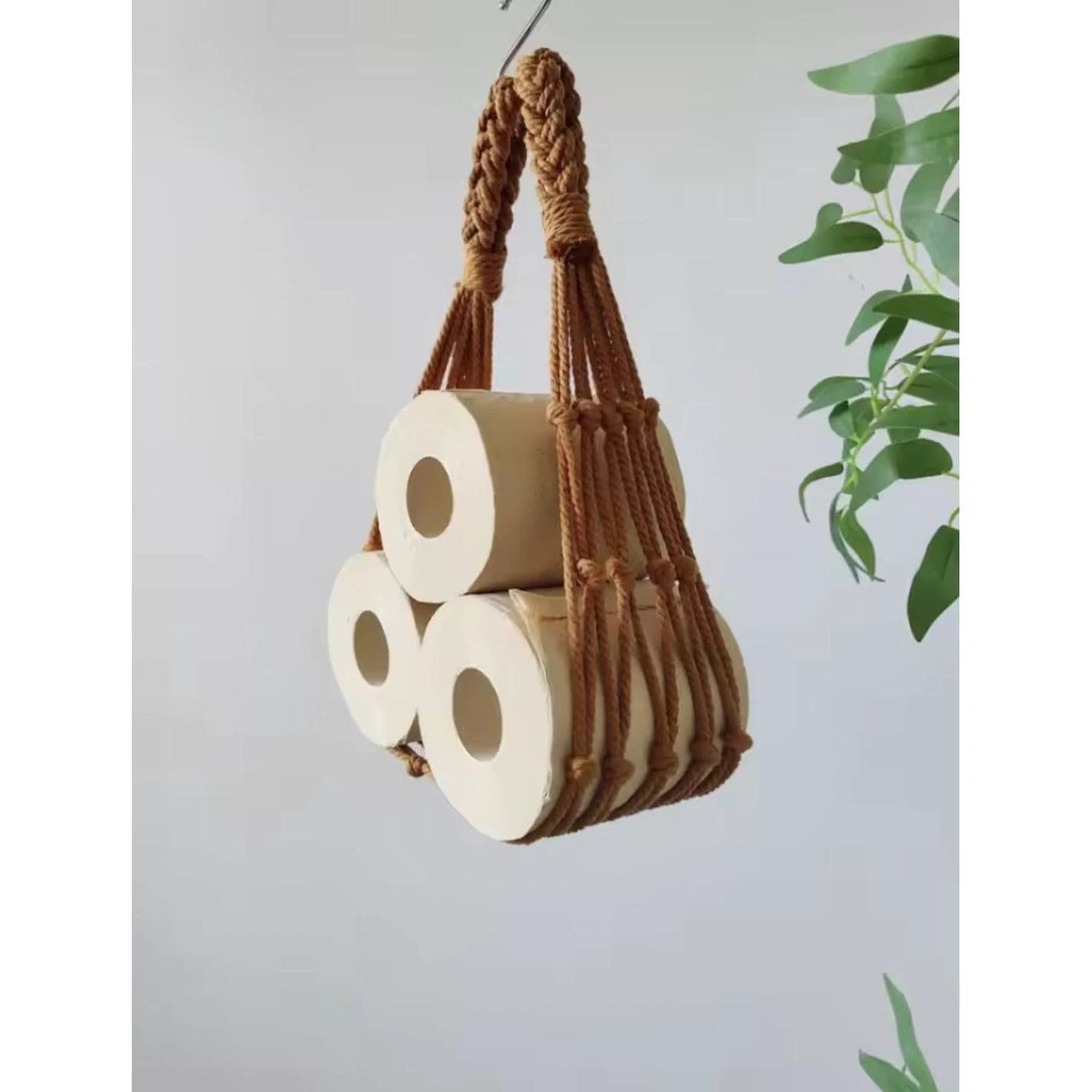 Nordic Style Hanging Cotton Rope Roll Paper Holder Bathroom Accessories